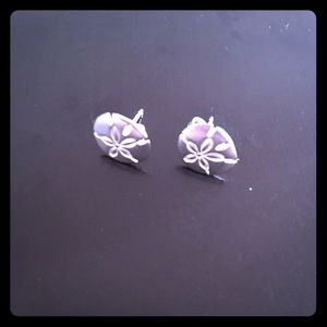 Alex and Ani Sand dollar earrings